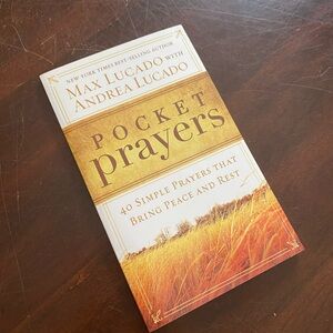 Pocket Prayers by Max Lucado & Andrea Lucado - Gold and Cream Cover